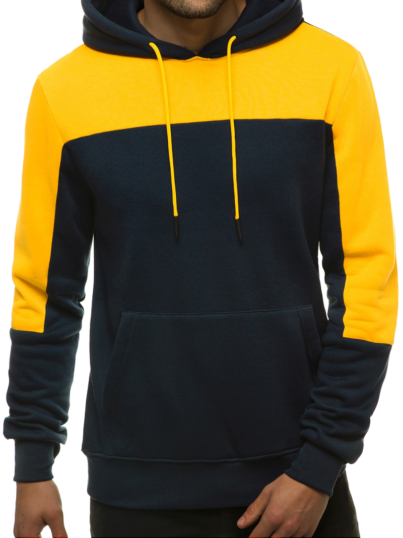 Bluza z kapturem męska granatowa OZONEE JS/KS2168