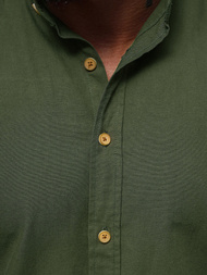 Koszula męska ciemno-zielona OZONEE O/V86