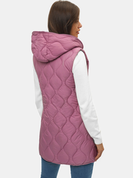 Стьобаний жіночий жилет pожева OZONEE O/H928/38