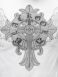 Футболка чоловіча Бiлий OZONEE NB/MT3037Z