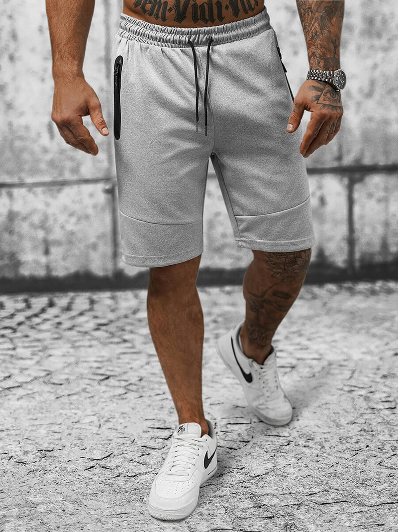 Spodenki dresowe męskie szare OZONEE JS/8K929