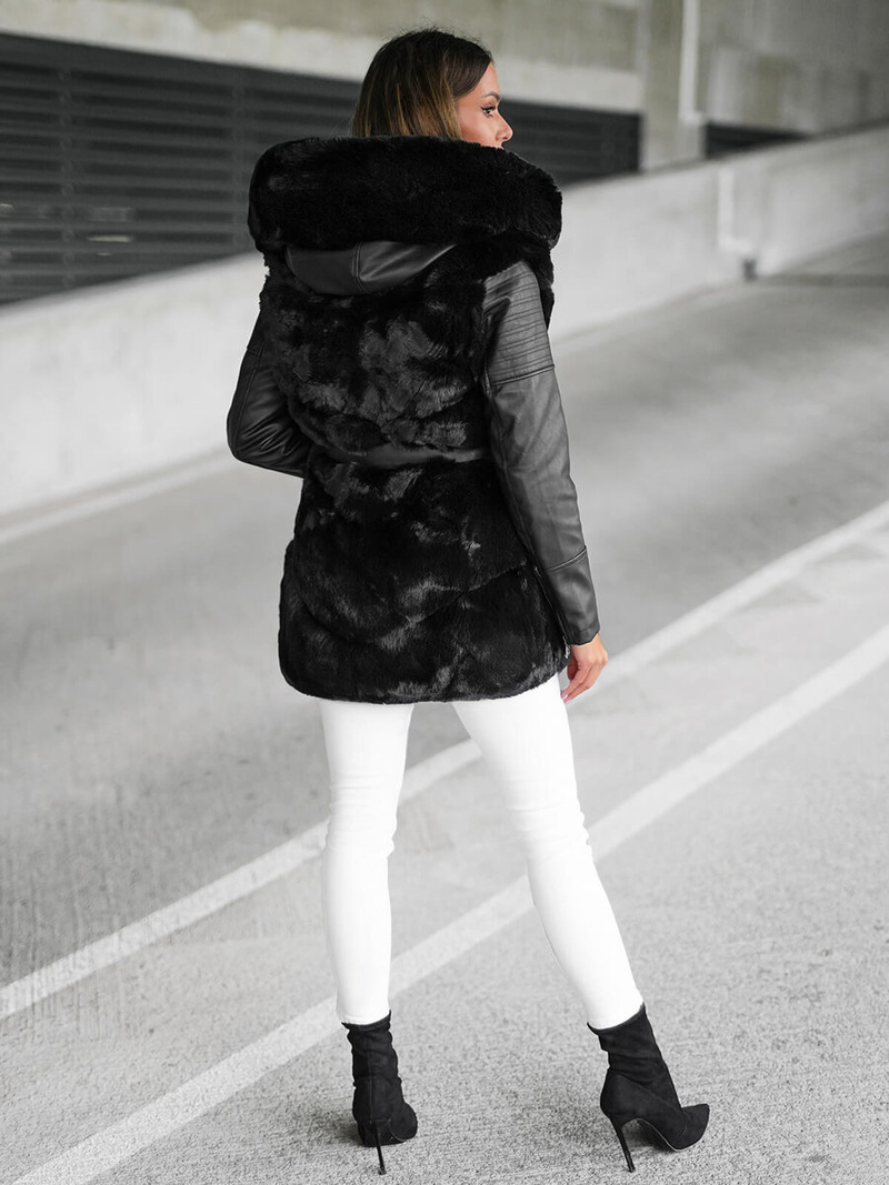 Куртка жіноча чорна OZONEE JS/11Z8090Z