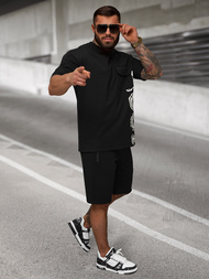 Komplet dresowy męski loose fit czarny OZONEE JS/27C6531/3