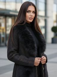 Жіноче пальто чорна OZONEE JS/53M5200/1Z