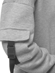 Bluza damska z kapturem szara OZONEE O/12104