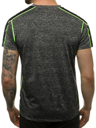 T-Shirt męski grafitowy OZONEE JS/KS2103