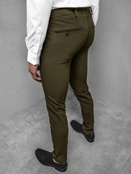 Spodnie męskie chino materiałowe khaki OZONEE DJ/5513