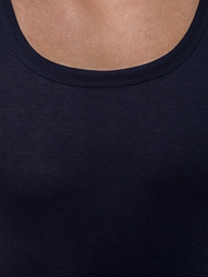 Koszulka bez rękawów męska granatowa OZONEE JS/NB001