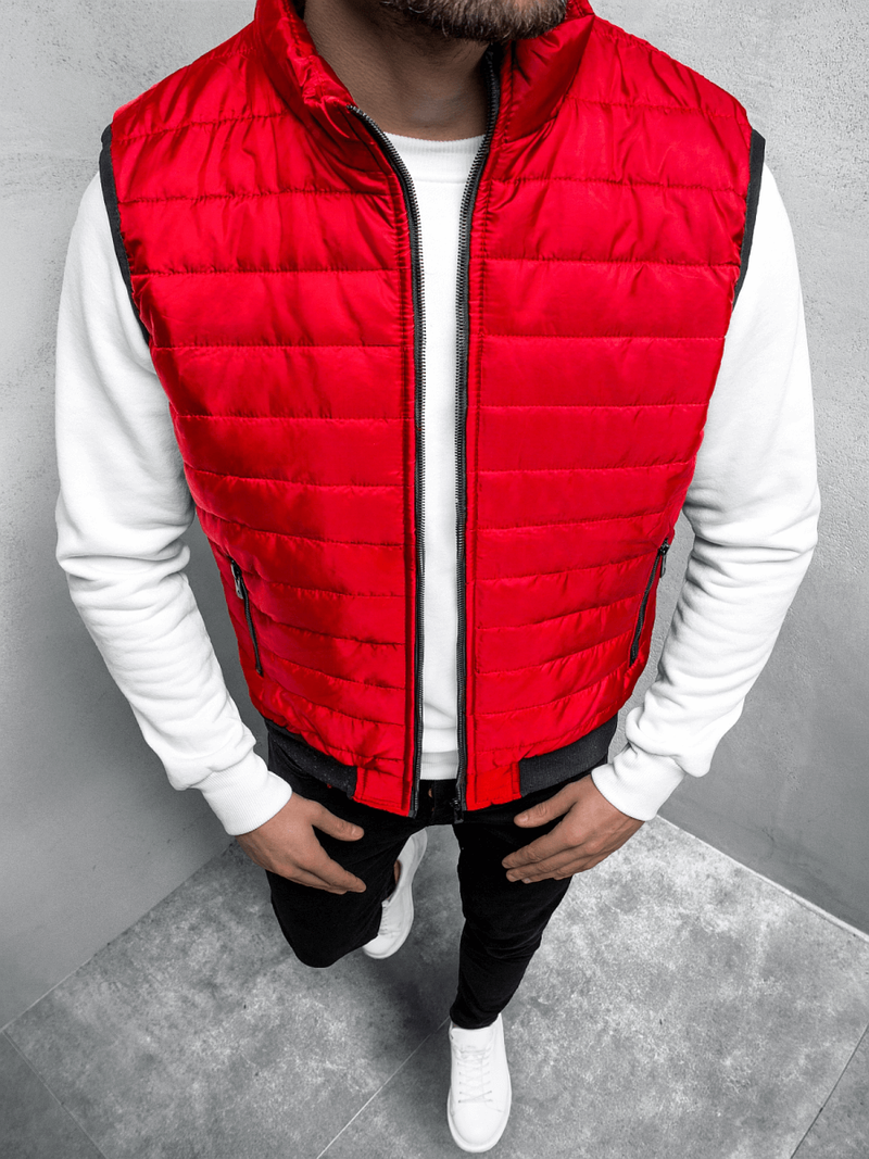 Безрукавка чоловіча Червона OZONEE JS/MY77