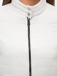 Kurtka przejściowa damska biała OZONEE N/7013/3