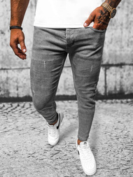 Spodnie jeansowe męskie szare OZONEE E/6551/01