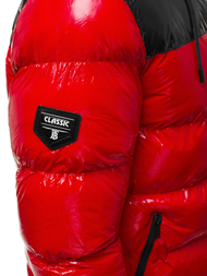 Kurtka zimowa męska pikowana czerwona OZONEE N/6462