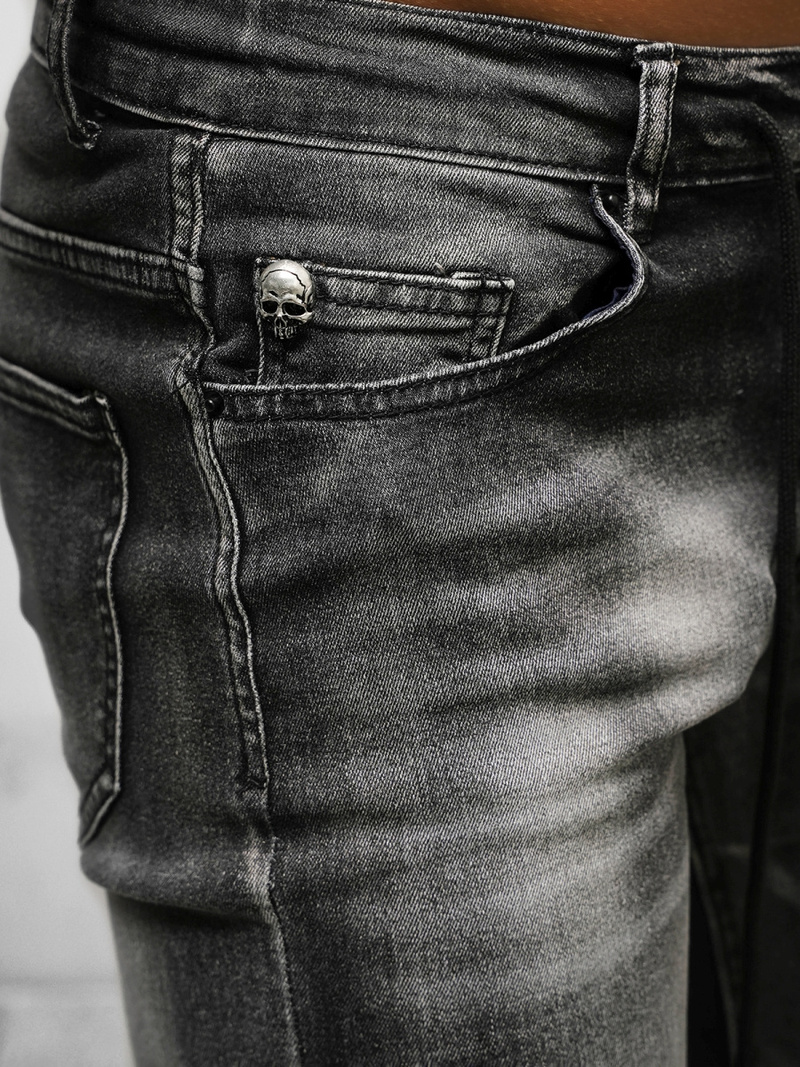 Чоловічі джинси графіт OZONEE NB/MP0021G