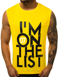 Майка чоловіча Жовта OZONEE JS/KS2078