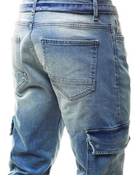 Spodnie jeansowe joggery męskie OZONEE O/B4968