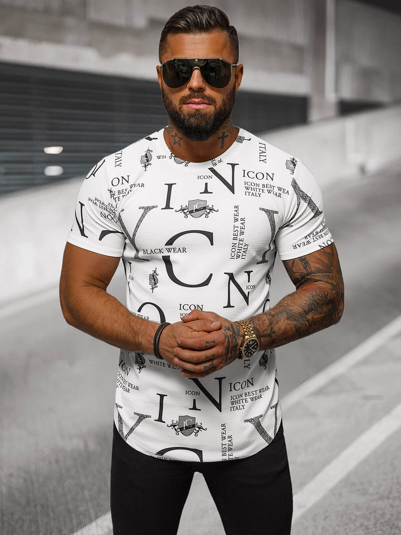 Футболка чоловіча Бiлий OZONEE O/T6482