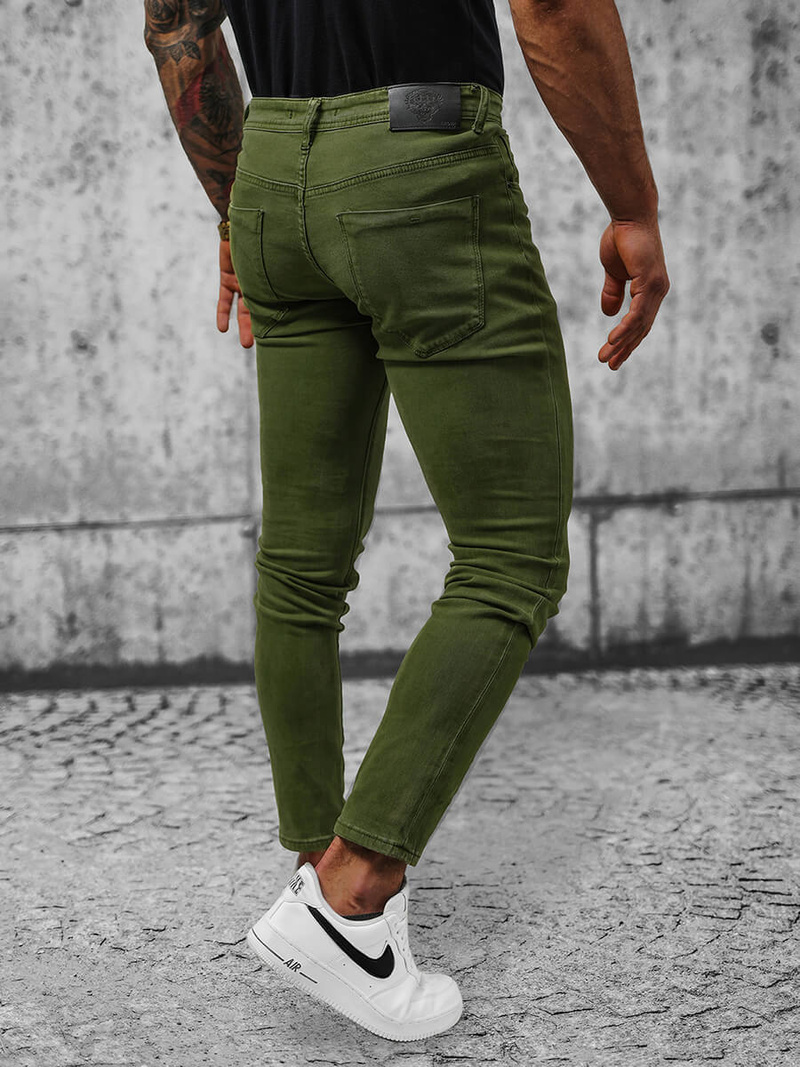 Spodnie męskie chino zielone OZONEE NB/MP0160MV
