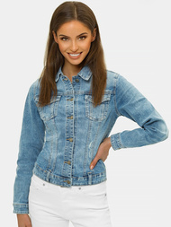 Kurtka jeansowa damska niebieska OZONEE O/WL2149