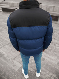 Kurtka zimowa męska pikowana granatowa OZONEE JB/JP1187/6Z