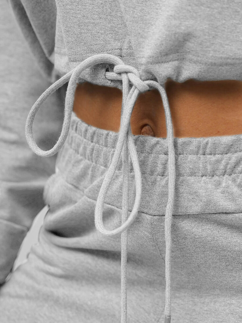 Komplet dresowy dwuczęściowy jasno-szary OZONEE O/12108Z