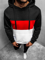 Bluza z kapturem męska biała OZONEE JS/JZ11059Z