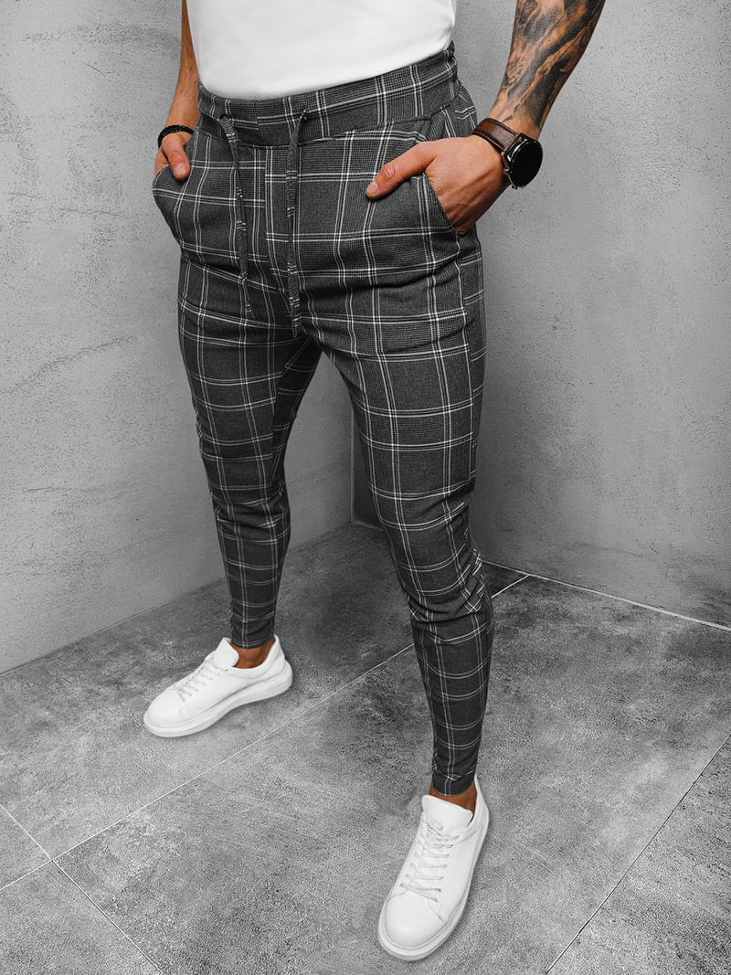 Чоловічі штани чиносграфіт OZONEE DJ/2279/22