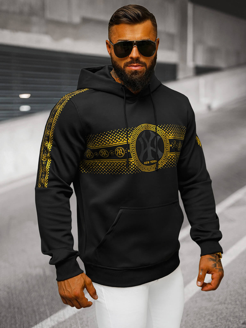 Толстовка Чоловіча Чорна OZONEE JS/8B1100/3