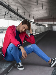 Куртка чоловіча Червона OZONEE JS/M10290