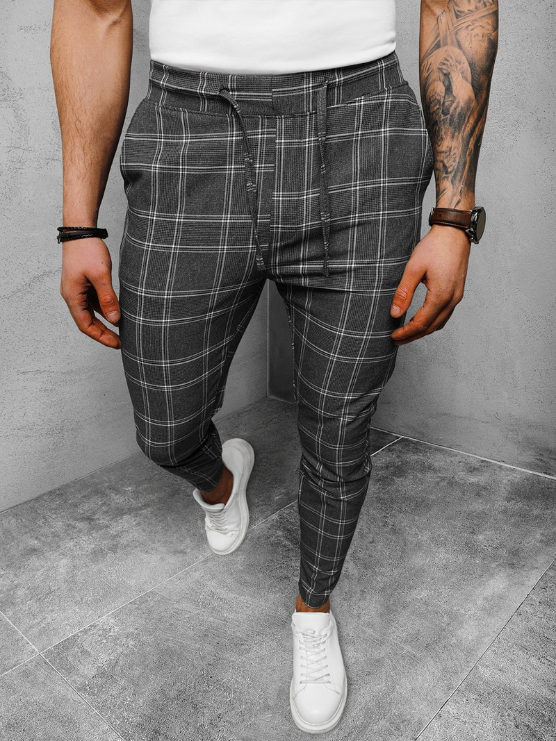 Чоловічі штани чиносграфіт OZONEE DJ/2279/22