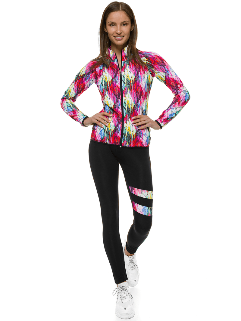 Komplet sportowy trzyczęściowy damski kolorowy OZONEE O/MS010