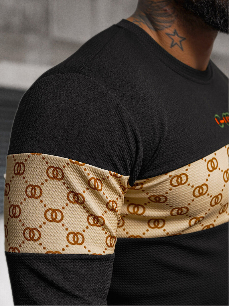 Bluza męska czarna OZONEE O/B7461