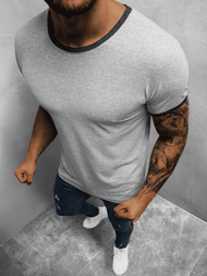 T-Shirt męski szary OZONEE O/1177Z 