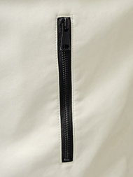 Чоловіча шкіряна куртка кремовий OZONEE JS/11Z8107