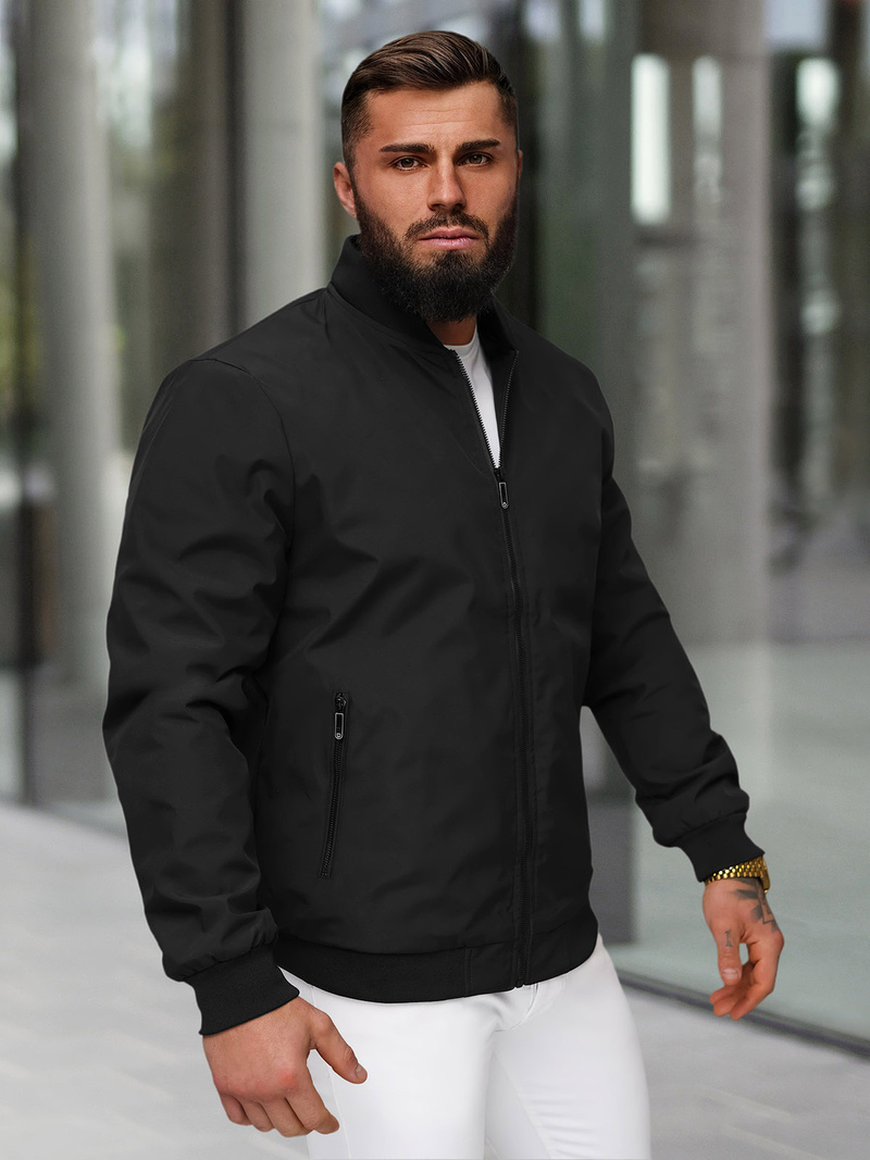 Куртка чоловіча чорна OZONEE JS/62M9502/392