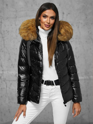 Куртка жіноча Чорно-Коричнева OZONEE JS/5M3138/392B