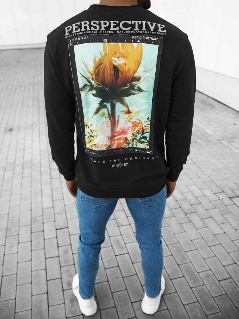 Толстовка чоловіча Чорна OZONEE MACH/M3277