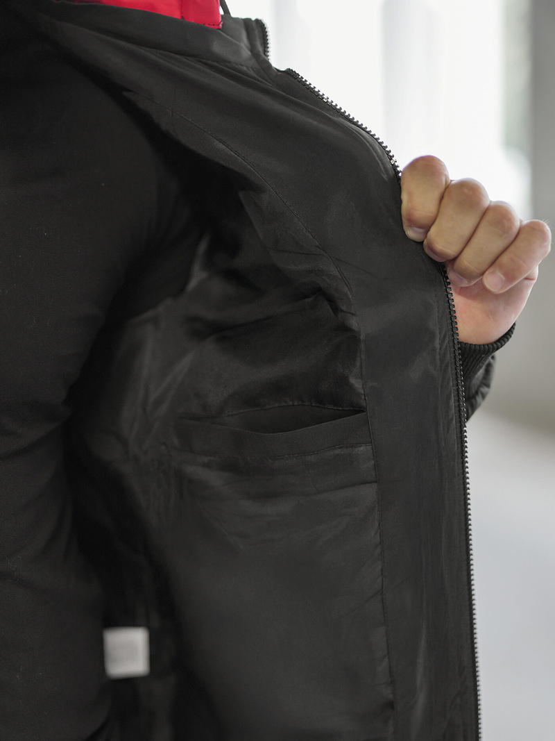 Kurtka męska pikowana czarna OZONEE JS/31M5003Z