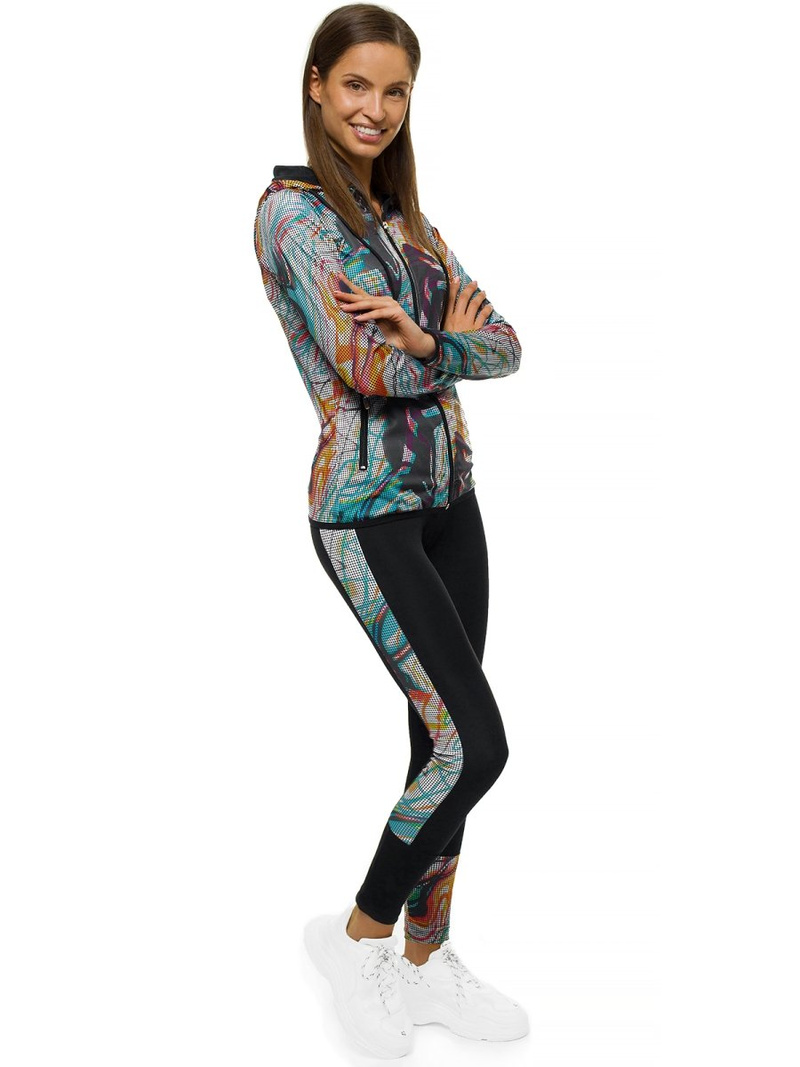 Komplet sportowy dwuczęściowy damski kolorowy OZONEE O/MS022