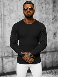 Sweter męski czarny OZONEE L/2486Z