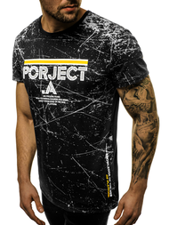 T-Shirt męski czarny OZONEE JS/SS10917