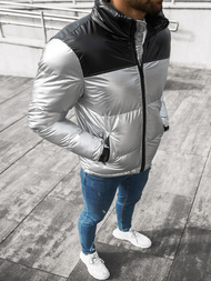 Куртка чоловіча срібло OZONEE JB/JP1188/2Z