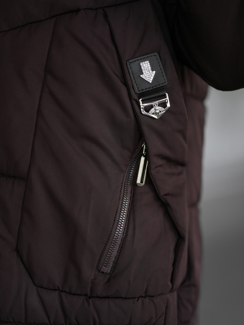 Куртка жіноча шоколад OZONEE JS/16M9302/158