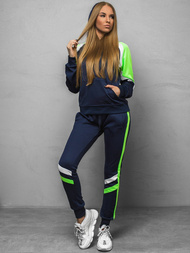 Bluza z kapturem damska granatowa OZONEE JS/JK88118/25