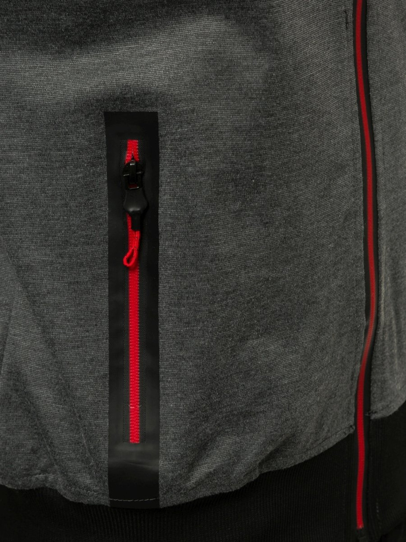 Bluza męska rozpinana grafitowa OZONEE JS/DD20152