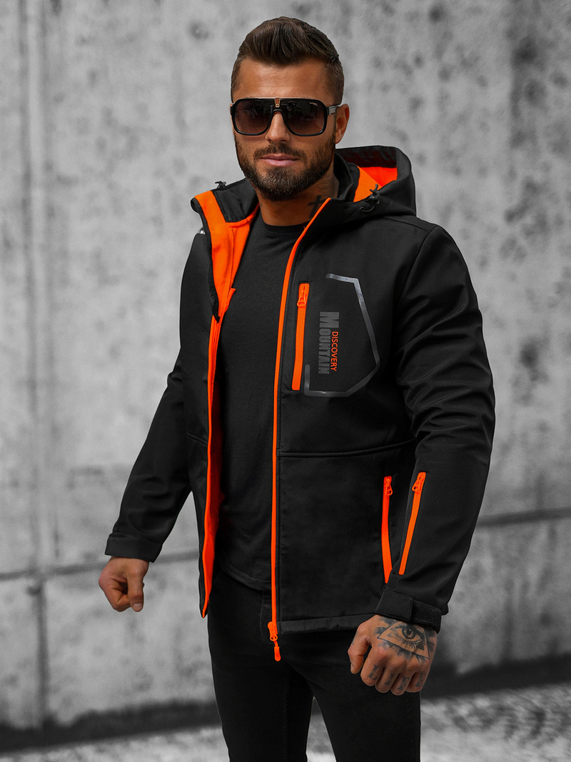 Куртка softshell чоловіча Чорна OZONEE JS/HH024/1BZ