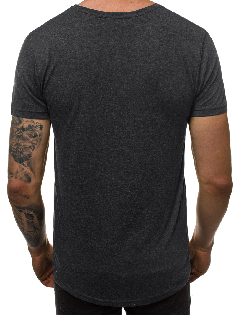 T-Shirt męski grafitowy OZONEE O/2309