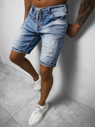 Spodenki męskie jeansowe niebieskie OZONEE NB/MP0035BC