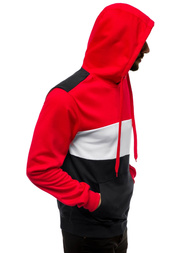 Bluza z kapturem męska czarna OZONEE JS/JZ11059Z