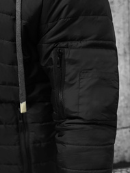 Kurtka męska pikowana czarna OZONEE JS/8M985/392