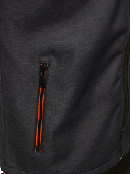 Kurtka softshell męska z kapturem grafitowa OZONEE JS/KS2213